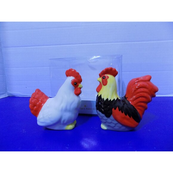 NEW Olivias Pantry Rooster Chickens Hens Salt and Pepper Shakers Country Home - Picture 7 of 7